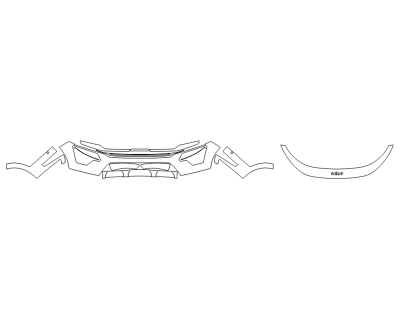 2024 KIA NIRO LX BUMPER (MULTI PIECE) - SENSORS