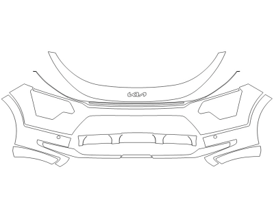 2024 KIA NIRO LX BUMPER - SENSORS