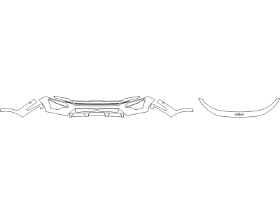 2024 KIA NIRO SX TOURING BUMPER (MULTI PIECE) - SENSORS