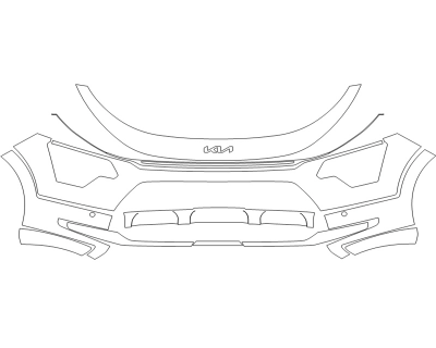 2024 KIA NIRO SX TOURING BUMPER - SENSORS