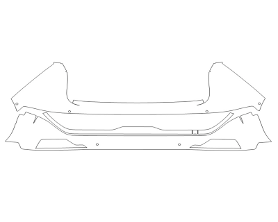 2024 KIA NIRO EV WIND REAR BUMPER - SENSORS