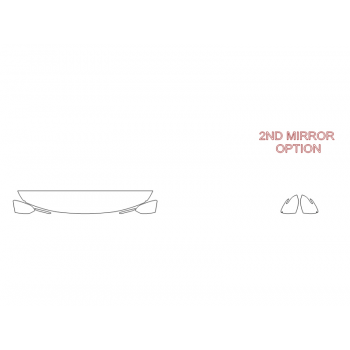 2024 KIA SELTOS LX HOOD FENDERS MIRRORS 12 INCH - (WRAPPED EDGES)