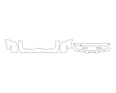 2024 KIA TELLURIDE EX X-LINE BUMPER (MULTI PIECE)