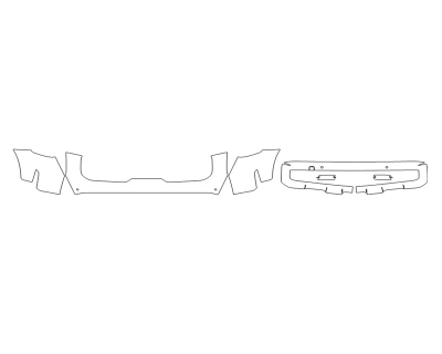 2024 KIA TELLURIDE EX X-LINE BUMPER (MULTI PIECE) - SENSORS