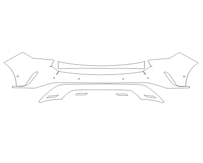 2025 LEXUS RX 350 LUXURY REAR BUMPER - SENSORS