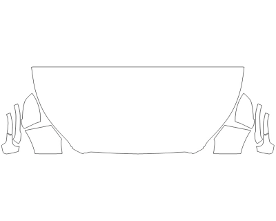 2024 LINCOLN CORSAIR RESERVE HOOD FENDERS MIRRORS 30 INCH - (WRAPPED EDGES)