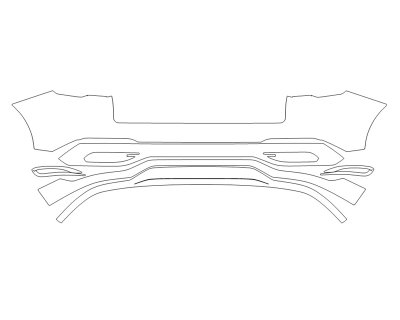 2025 LINCOLN NAUTILUS BLACK LABEL REAR BUMPER