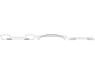 2025 LINCOLN NAUTILUS PREMIERE REAR BUMPER (MULTI PIECE)