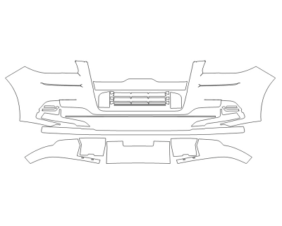 2024 LINCOLN NAVIGATOR PREMIERE BUMPER