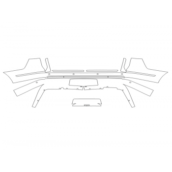 2024 LINCOLN NAVIGATOR PREMIERE REAR BUMPER - SENSORS