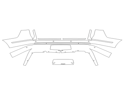 2024 LINCOLN NAVIGATOR PREMIERE REAR BUMPER - SENSORS