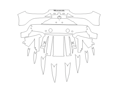 2024 MASERATI MC20 CIELO REAR BUMPER