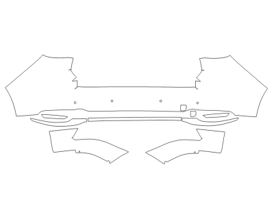 2025 MAZDA CX-90 3.3 TURBO PREFERRED REAR BUMPER - SENSORS