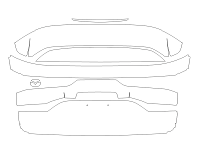 2025 MAZDA CX-90 3.3 TURBO PREFERRED TAILGATE KIT - W/O EMBLEMS