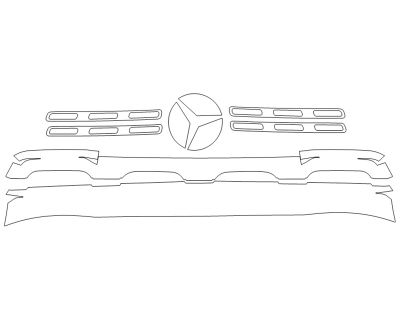 2024 MERCEDES BENZ GLB-CLASS 250 GRILL