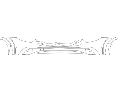 2024 MERCEDES BENZ GLC-CLASS 300 SUV AMG LINE BUMPER (MULTI PIECE) - SENSORS