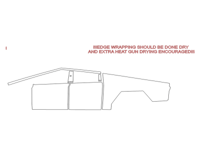 2024 TESLA CYBERTRUCK AWD (WRAPPED EDGES) - DRIVER SIDE