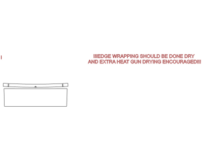 2024 TESLA CYBERTRUCK AWD (WRAPPED EDGES) - TAILGATE KIT