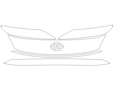 2024 TOYOTA BZ4X XLE GRILL