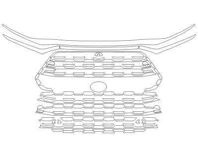 2024 TOYOTA GRAND HIGHLANDER HYBRID MAX PLATINUM GRILL