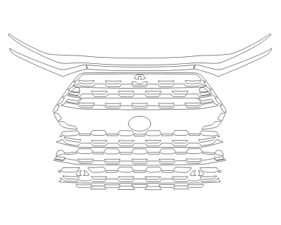 2024 TOYOTA GRAND HIGHLANDER HYBRID XLE GRILL