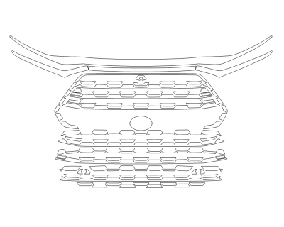 2024 TOYOTA GRAND HIGHLANDER LIMTED GRILL