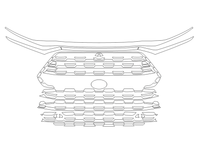 2024 TOYOTA GRAND HIGHLANDER PLATINUM GRILL