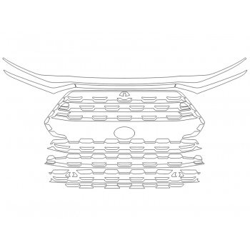 2024 TOYOTA GRAND HIGHLANDER XLE GRILL