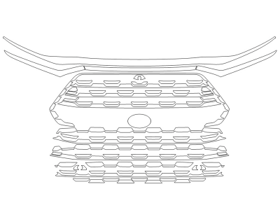 2024 TOYOTA GRAND HIGHLANDER XLE GRILL