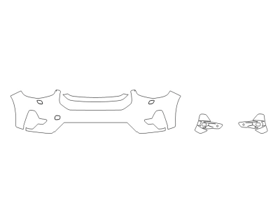 2024 VOLVO XC 40 RECHARGE CORE BUMPER (MULTI PIECE)