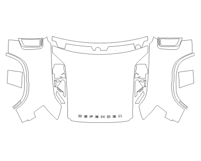 2024 LAND ROVER DEFENDER 110 FULL HOOD FENDERS MIRRORS  - (WRAPPED EDGES)