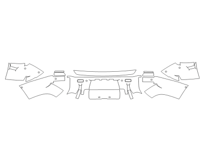 2024 LAND ROVER DEFENDER 130 OUTBOUND REAR BUMPER - SENSORS - FENDER FLARES - 2 PIECE