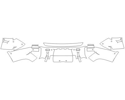 2024 LAND ROVER DEFENDER 130 X REAR BUMPER - SENSORS - 2 PIECE