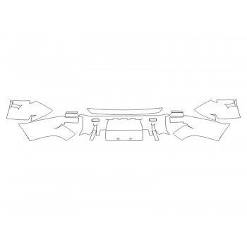 2024 LAND ROVER DEFENDER 130 X-DYNAMIC SE REAR BUMPER - 2 PIECE