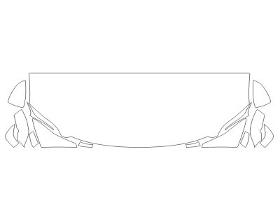 2024 LEXUS LS 500 F-SPORT HOOD FENDERS MIRRORS 24 INCH - (WRAPPED EDGES)