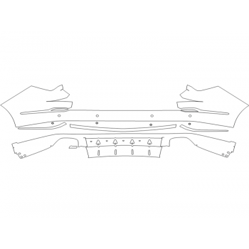 2023 ACURA MDX PLATINUM ELITE REAR BUMPER WITH SENSORS