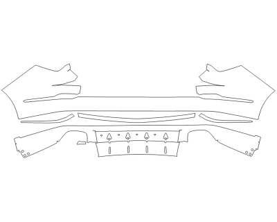 2023 ACURA MDX TECHNOLOGY PACKAGE REAR BUMPER