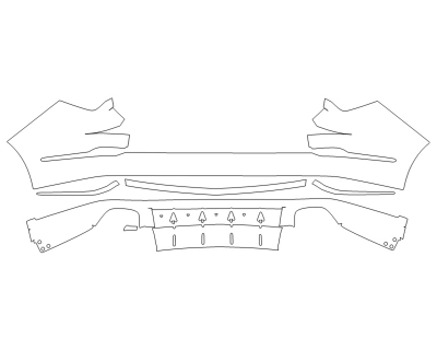 2023 ACURA MDX TYPE S REAR BUMPER