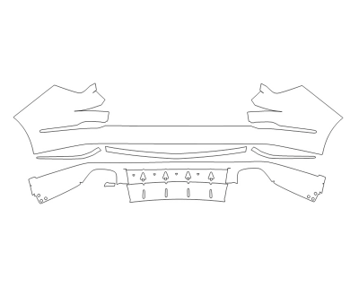 2023 ACURA MDX TYPE S ADVANCE REAR BUMPER