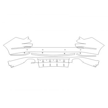 2023 ACURA MDX TYPE S ADVANCE REAR BUMPER WITH SENSORS