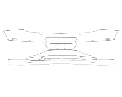 2023 BENTLEY GT A REAR BUMPER WITH SENSORS