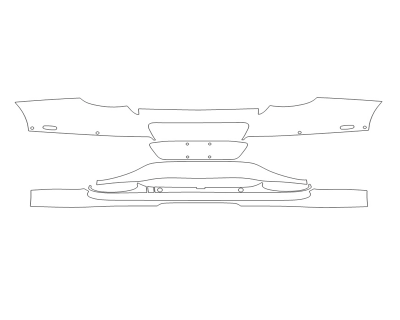 2023 BENTLEY GT MULLINER REAR BUMPER WITH SENSORS