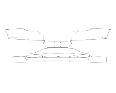 2023 BENTLEY GT S REAR BUMPER WITH SENSORS