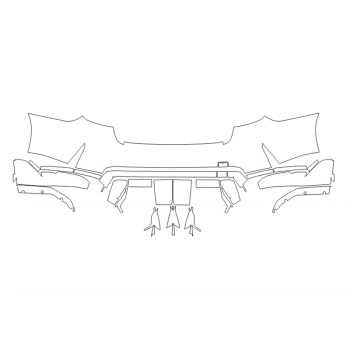 2023 BMW M3 CS REAR BUMPER