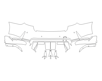 2023 BMW M3 CS REAR BUMPER WITH SENSORS