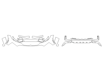 2023 BMW M340I XDRIVE BUMPER (MULTI PIECE)WITH SENSORS