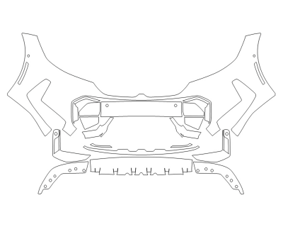 2023 BMW M340I XDRIVE BUMPER WITH SENSORS