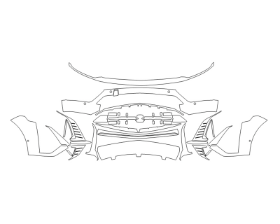 2023 CADILLAC LYRIQ LUXURY BUMPER WITH SENSORS