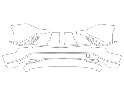 2023 CADILLAC LYRIQ LUXURY REAR BUMPER