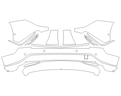 2023 CADILLAC LYRIQ LUXURY REAR BUMPER WITH SENSORS